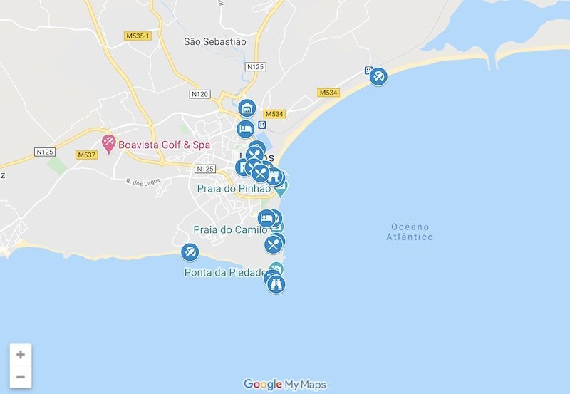 Algarve, Portugal - Google My Maps