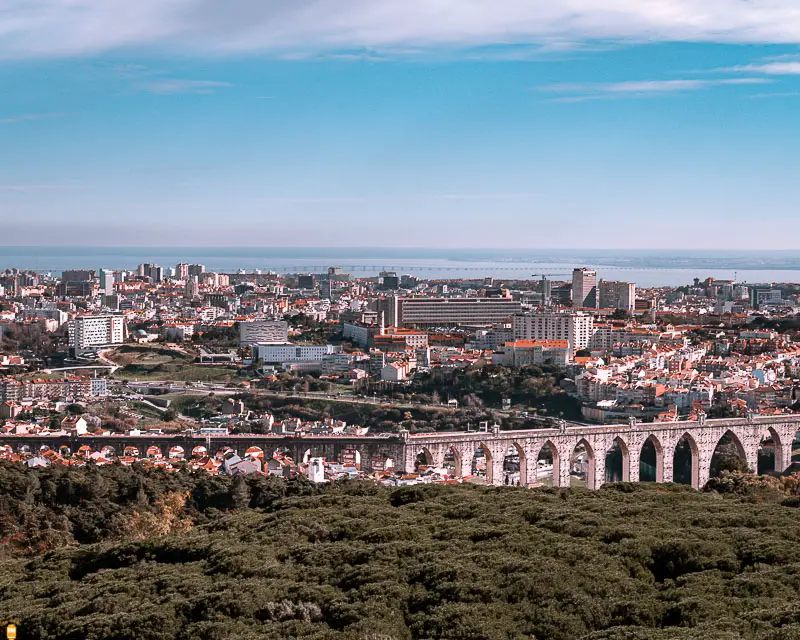 Panoramico de Monsanto-lisboa-portugal-point de vue lisbonne